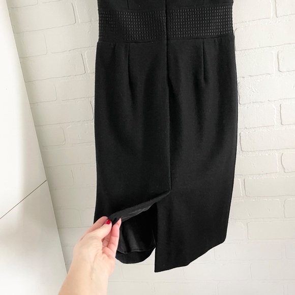 Banana Republic Y2K Mini Dress LBD Wool Business Casual Old money Minimalist 2 - Picture 12 of 15